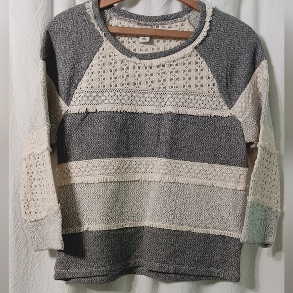 Lucky Brand Tops - Lucky Lotus Women's Knit and Lace Medium Shirt